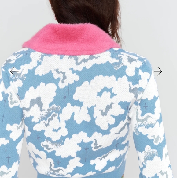Lazy Oaf X Laura Callaghan Book Club Cloudy Cardigan RARE!! - Picture 4 of 4
